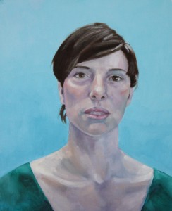 Tom Mole portrait of Laura in fluorescent lighting