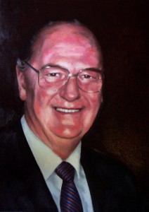 Tom Mole portrait of Sir Graham Wilkins
