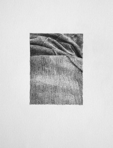 Tom Mole drawing of cloth