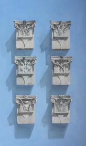 Tom Mole painting of Capitals in sunlight